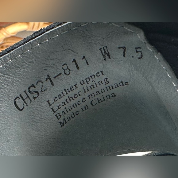 David Tate Black Suede Perforated Slide Sandals | Wedge Comfort Shoes | Size 7.5 - Picture 8 of 12